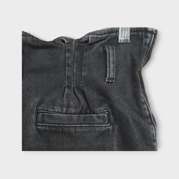 Womens American Eagle Mom Short Button Fly Black Shorts Size 0 - Picture 6 of 6